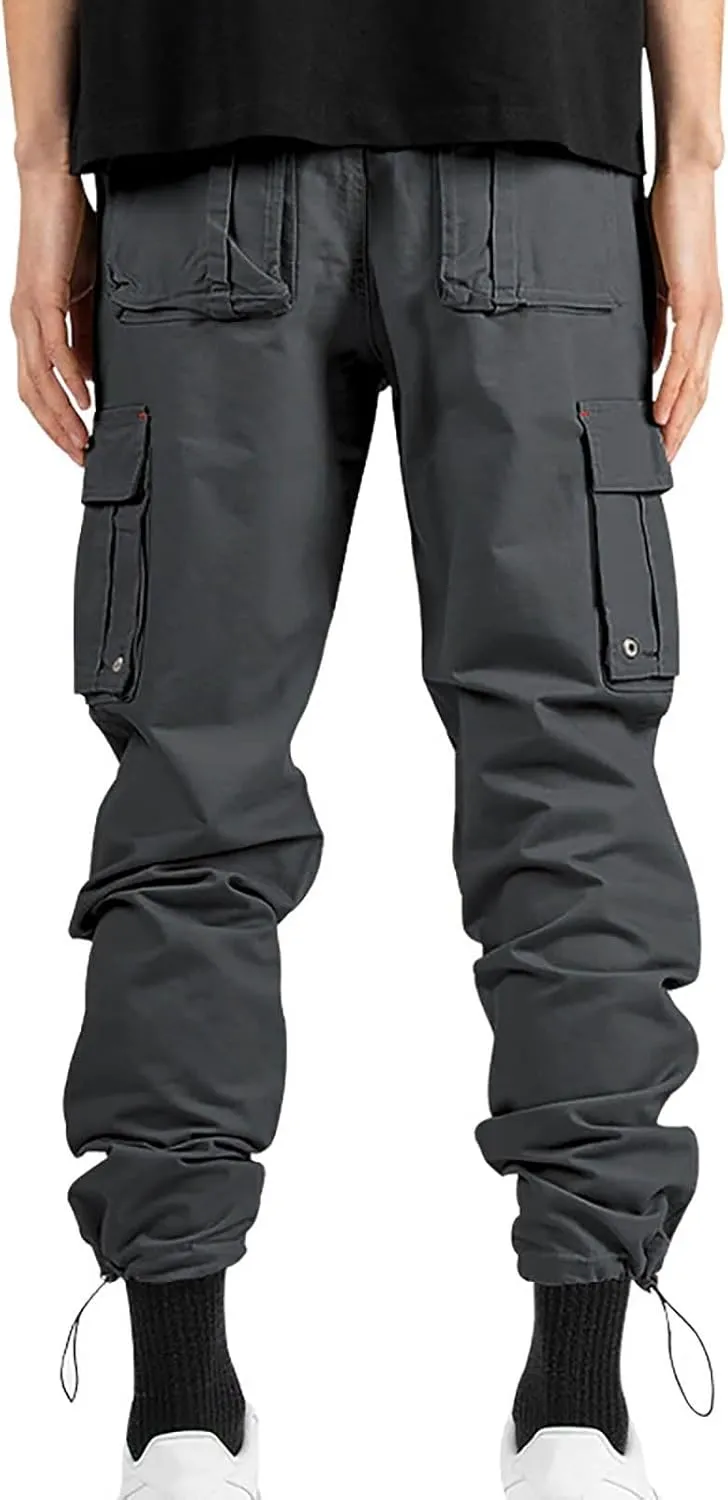 Mens Flexcamo Tactical Waterproof Pant for Men Relaxed Fit Work Camo Hiking Construction Pants Multi Pockets