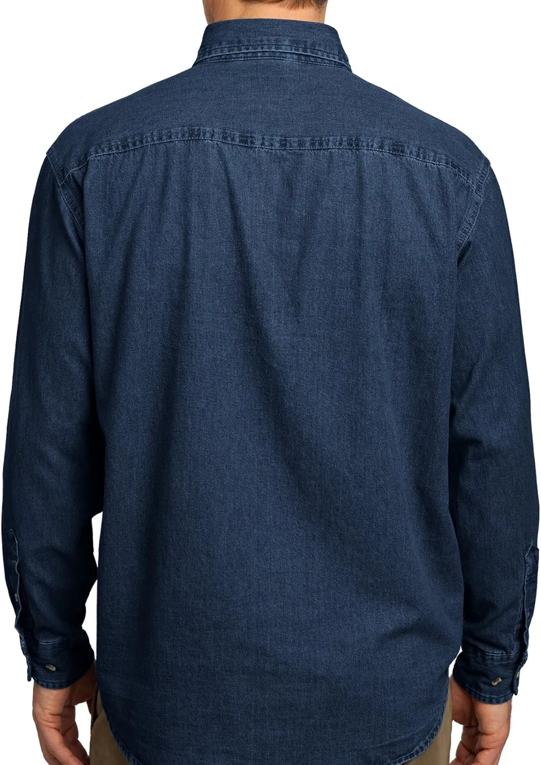 Mens Ford Mustang Pony Long Sleeve Denim Shirt