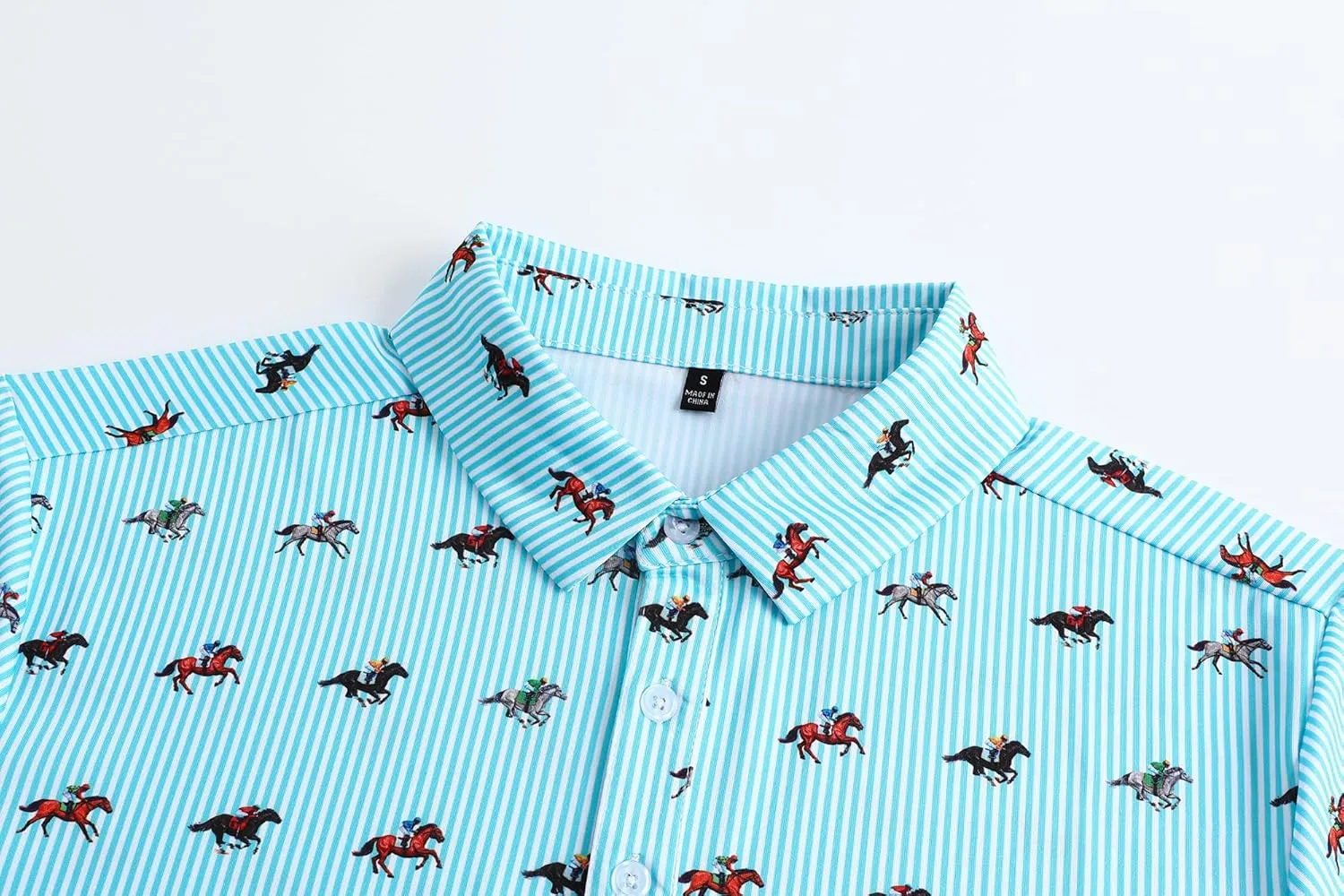 Mens Golf Polo Shirts Short Sleeve Performance Moisture Wicking Dry Fit Casual Print Funny Golf Polo Shirts for Men