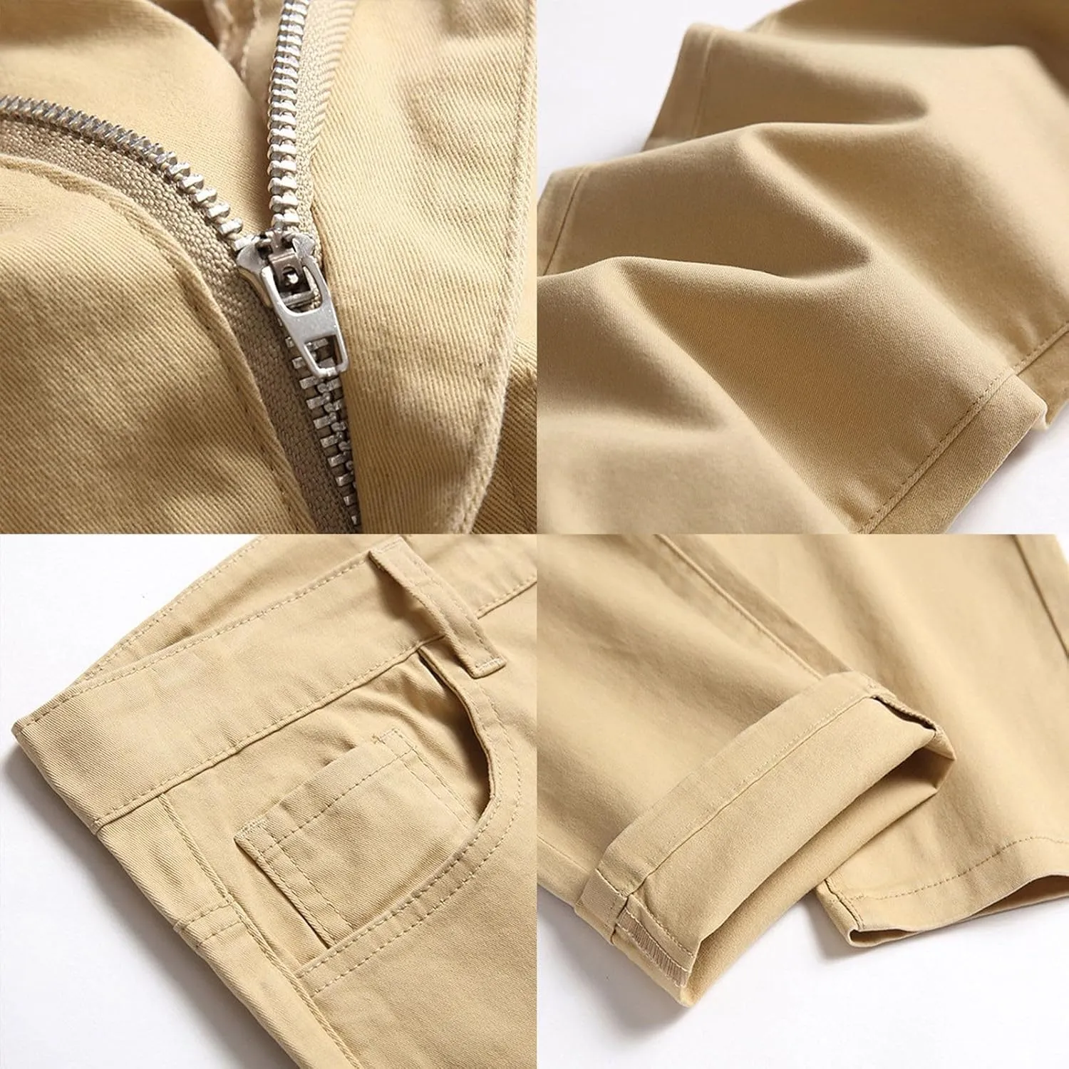 Mens Jeans Regular Fit Men's Loose Elastic Waist Denim Pants Lightweight Skinny Jeans Tapered Leg Trousers