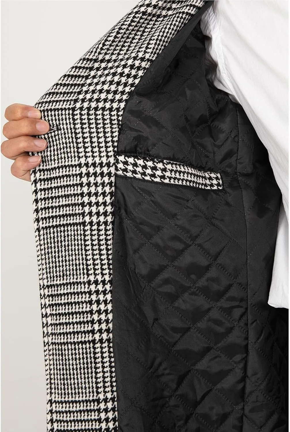 Men's Long Wool Blend Coat Double Breasted Trench Pea Coat Winter Wool Overcoat Top Coat