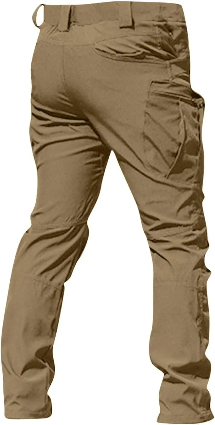 Men's Outdoor Cargo Hiking Pants Motorcycle Riding Motocross Wear Resistant Durable Trousers Soft Pants with Pockets