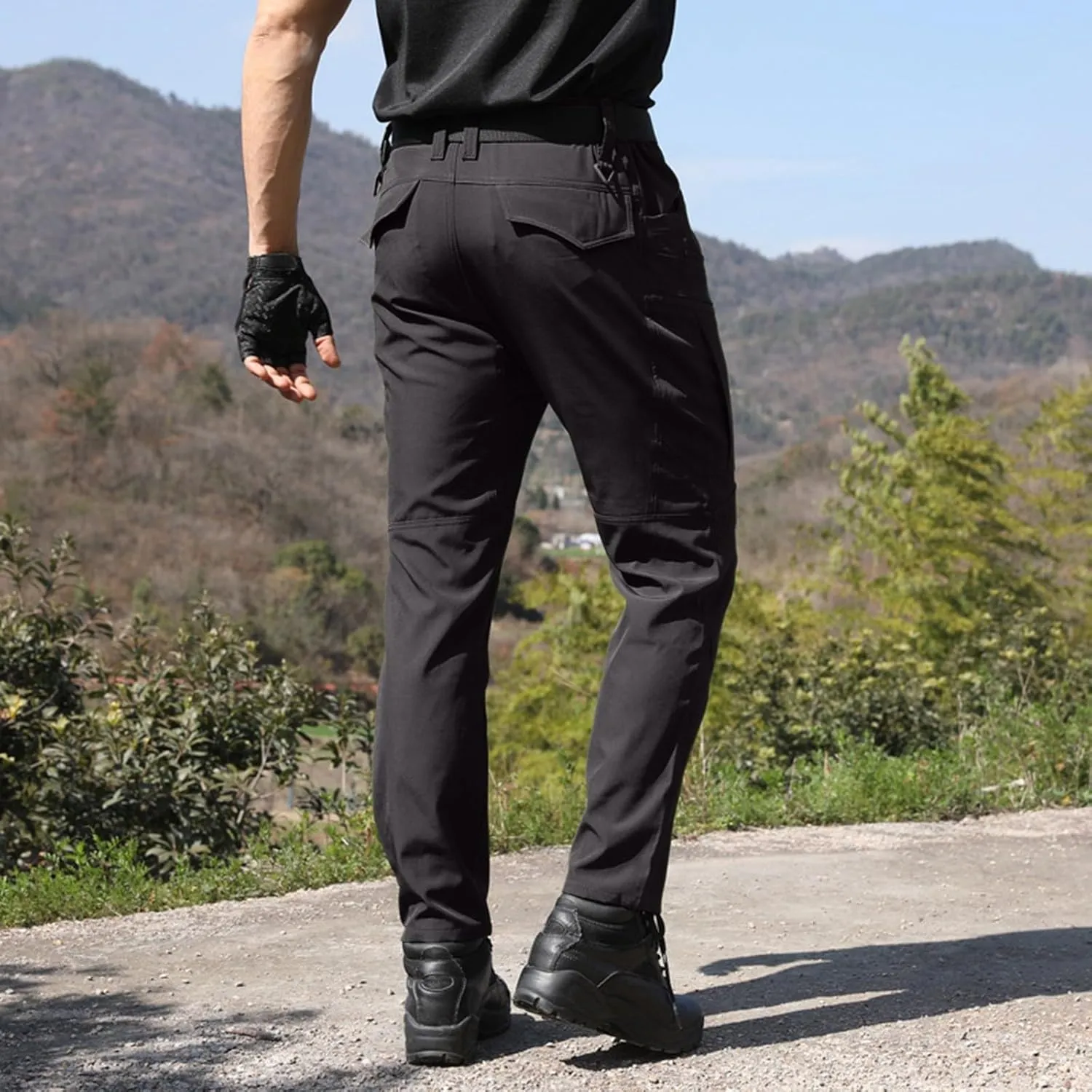 Men's Pants Water Resistant Breathable Trousers Running Joggers Fishing Quick Dry Performance Pants Hiking