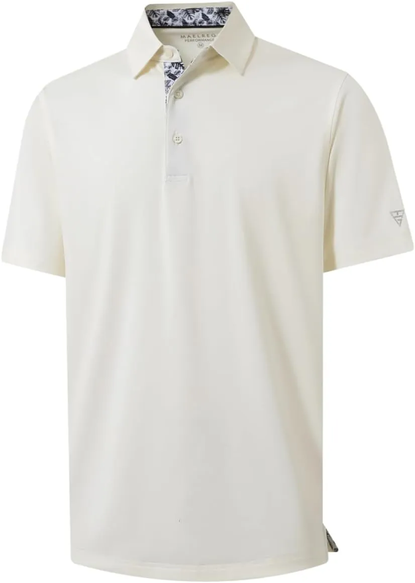 Mens Polo Shirts Short and Long Sleeve Casual Solid Stylish Dry Fit Performance Designed Collared Golf Polo Shirts for Men