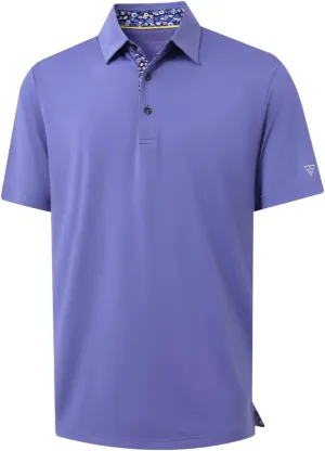 Mens Polo Shirts Short and Long Sleeve Casual Solid Stylish Dry Fit Performance Designed Collared Golf Polo Shirts for Men