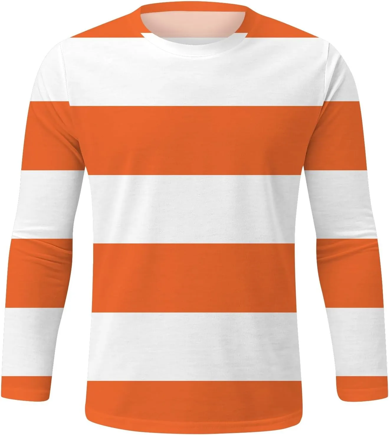 Mens Shirts,Color Block Striped Shirts for men Oversized Fall Long Sleeve Sweatshirt 2024 Fashion Crewneck Pullover Plus Size