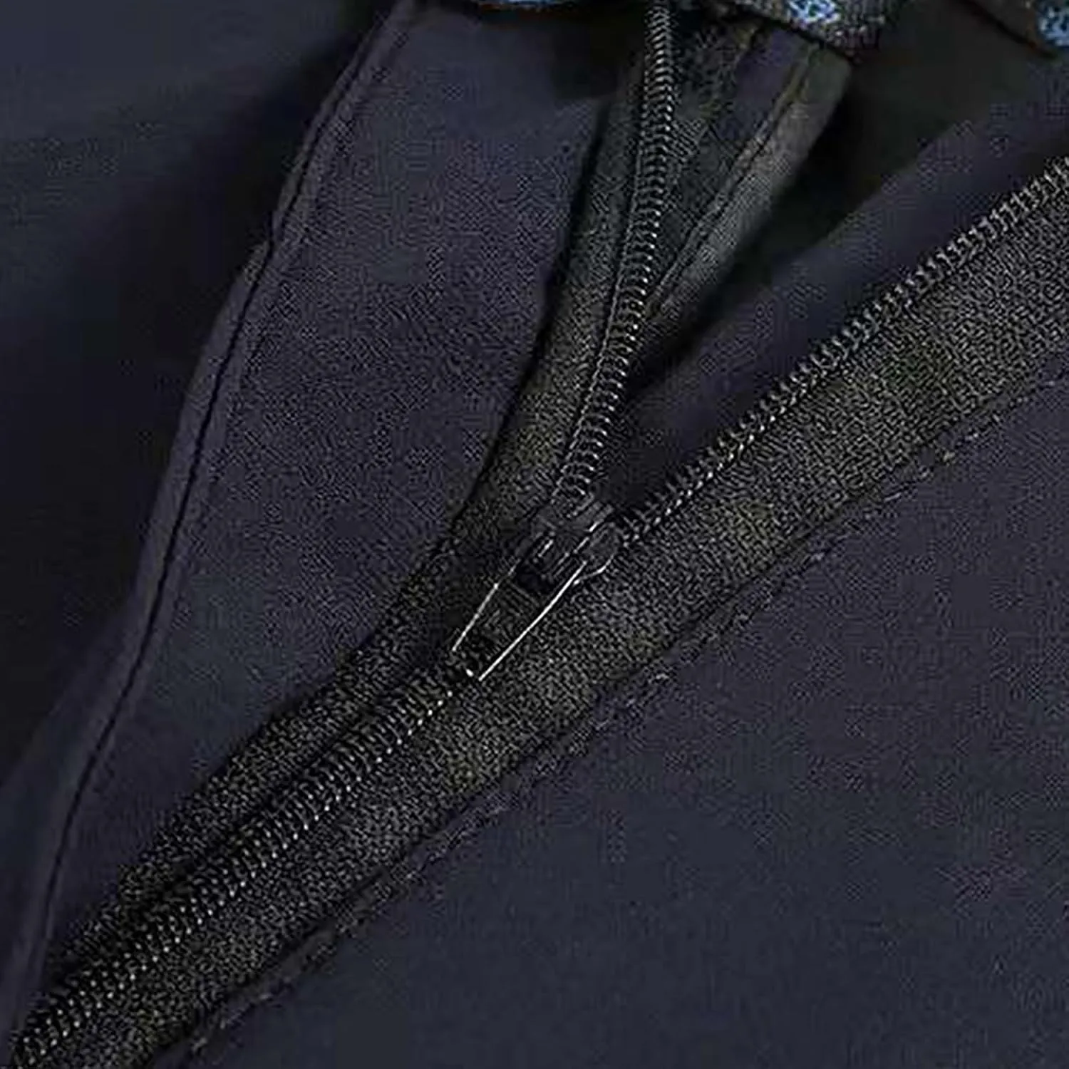 Mens Slim Fit Dress Pants Trendy Flat Front Straight Dress Pants Classic Lightweight Casual Solid Suit Trousers