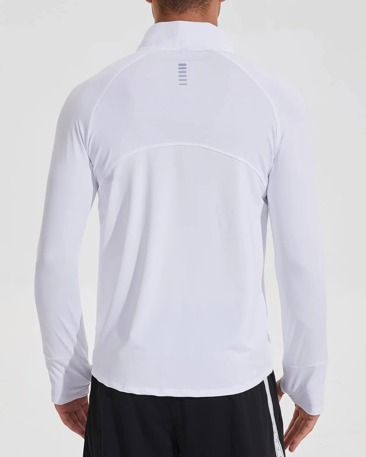 Men's Sports Shirts 1/4 Zip Long Sleeve Running Pullover Tops, Quick Dry Workout Shirts for Gym Athletic Basketball