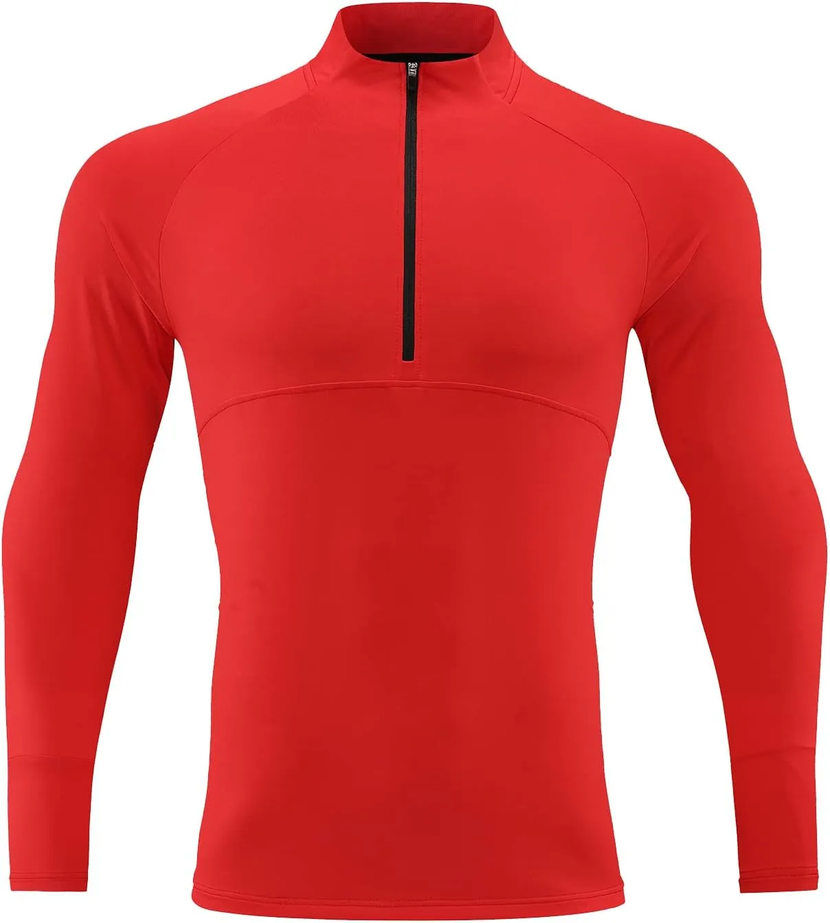 Men's Sports Shirts 1/4 Zip Long Sleeve Running Pullover Tops, Quick Dry Workout Shirts for Gym Athletic Basketball