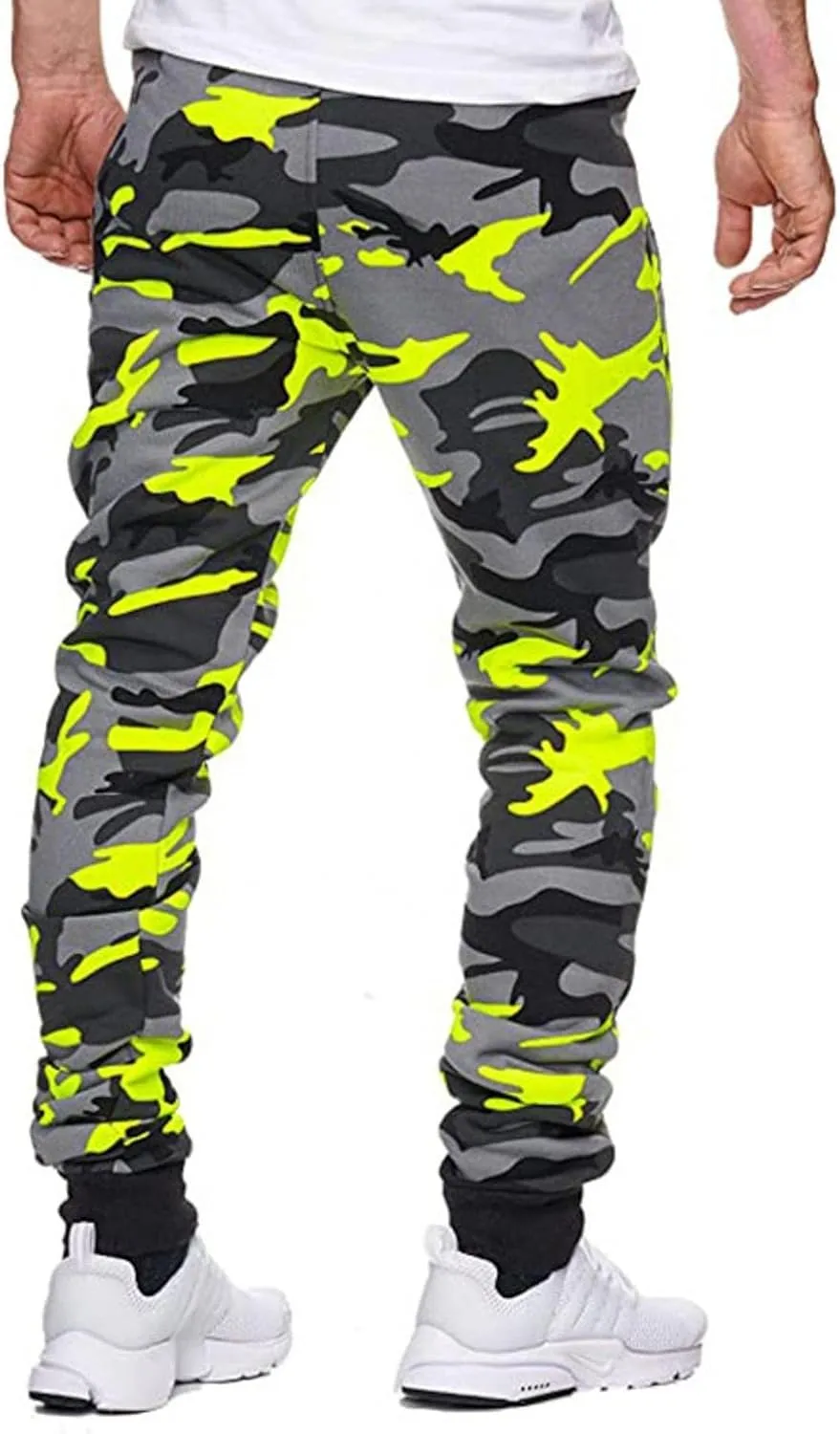 Men's Straight-fit Cargo Pants - Casual Tactical Pants Work Cargo Hiking Pants Camouflage Combat Cargo Trousers