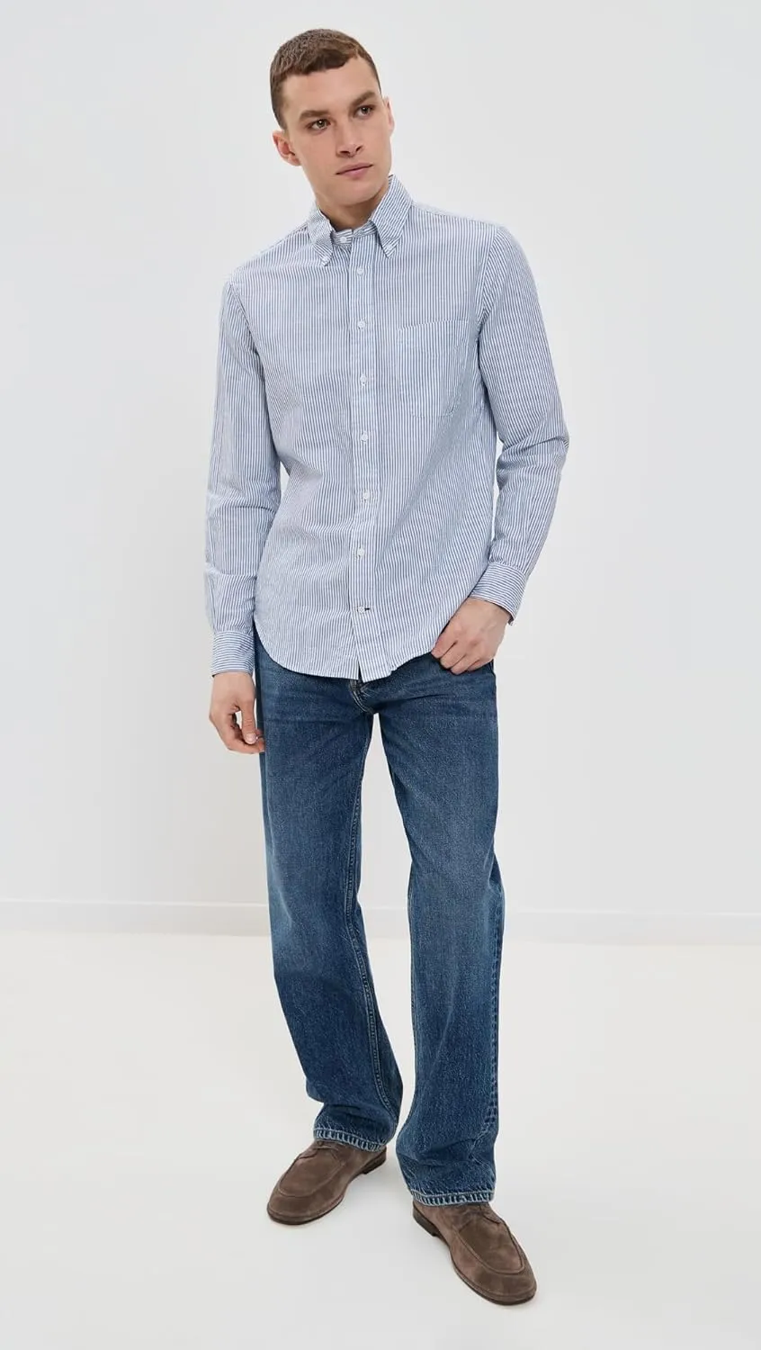 Men's Striped Linen Shirt