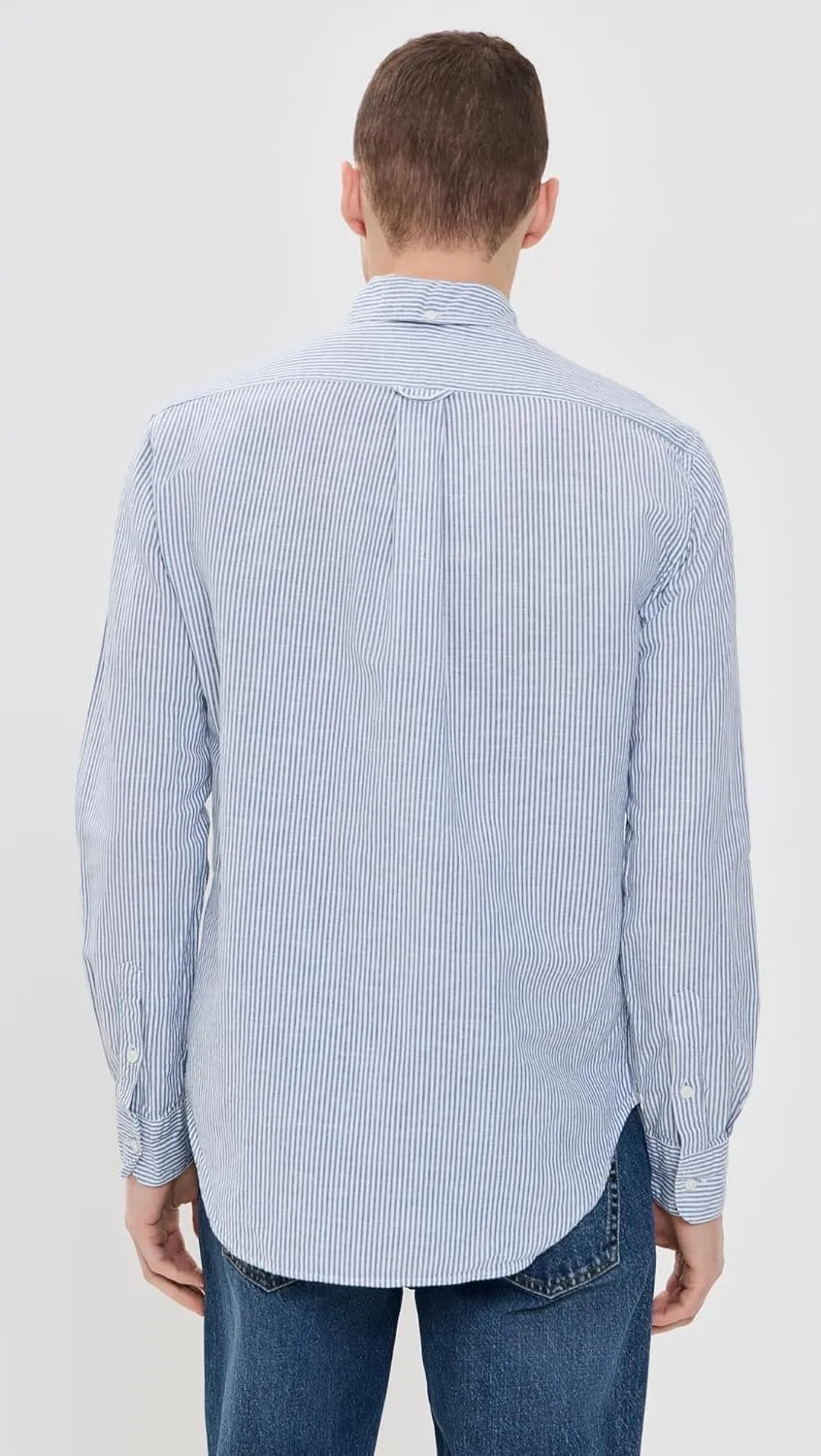 Men's Striped Linen Shirt
