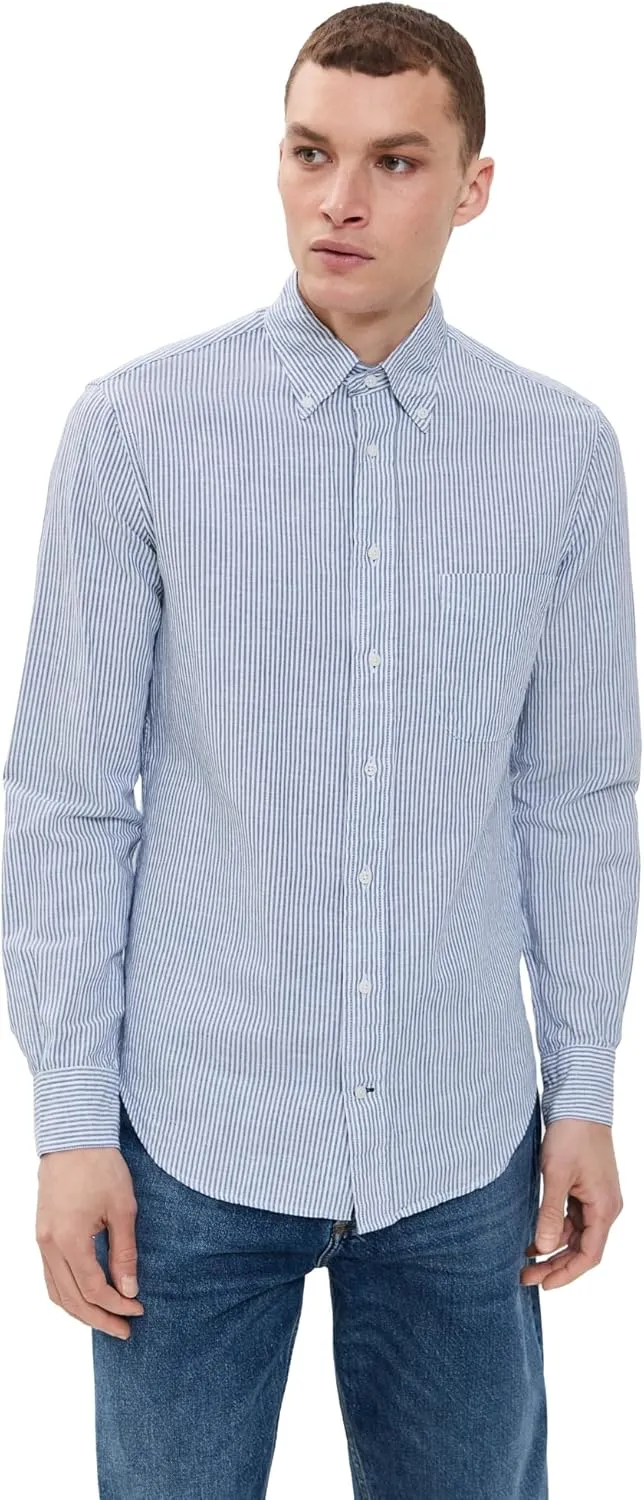Men's Striped Linen Shirt