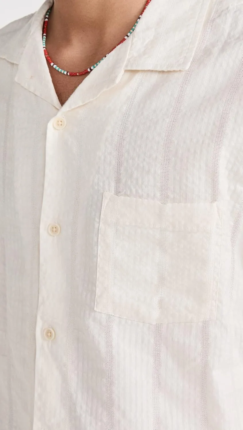Men's Striped Seersucker Shirt