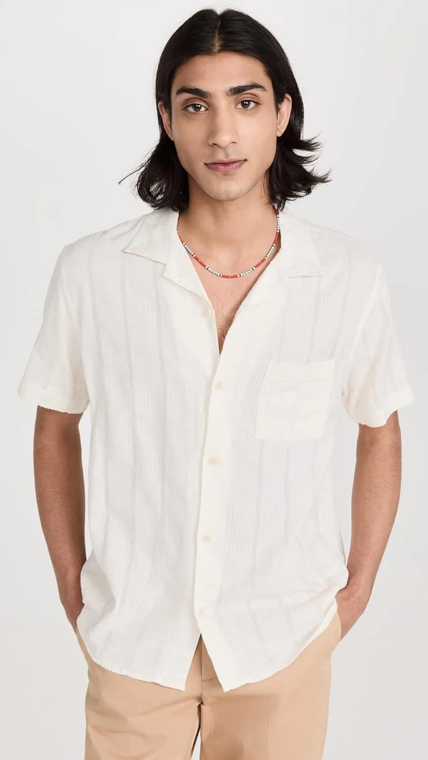 Men's Striped Seersucker Shirt