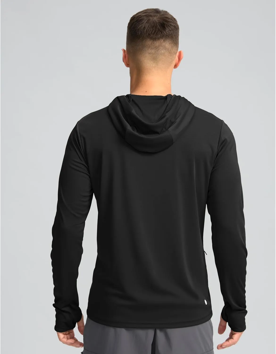 Men's Sun Protection Shirts UPF 50  Long Sleeve Hoodie with 2 Pockets UV SPF Fishing Hiking Rash Guard Shirts