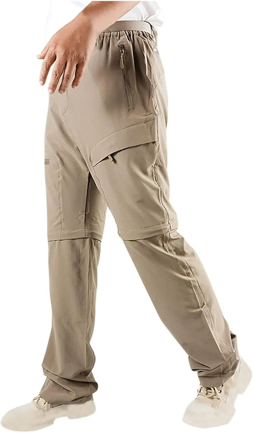 Mens Tactical Pants Hiking Waterproof Moisture Wicking Pant Cargo Hunting Relaxed Fit Pants with Pockets