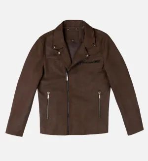 Men's Tobacco Color Motorcycle Leather Jacket