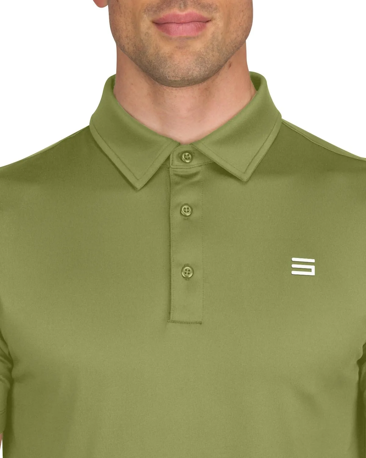 Mens Untucked Golf Polo Shirts - The Perfect Length, Quick Dry, 4-Way Stretch Fabric. Moisture Wicking, UPF 50  Protection