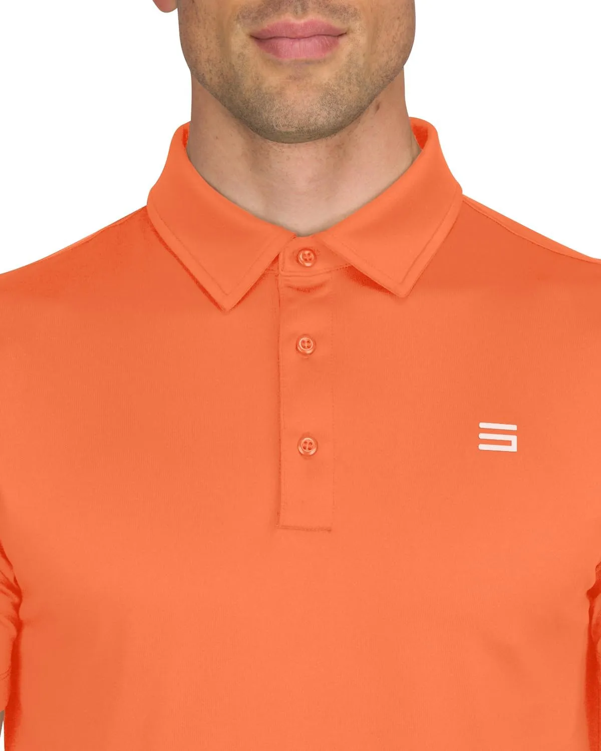 Mens Untucked Golf Polo Shirts - The Perfect Length, Quick Dry, 4-Way Stretch Fabric. Moisture Wicking, UPF 50  Protection