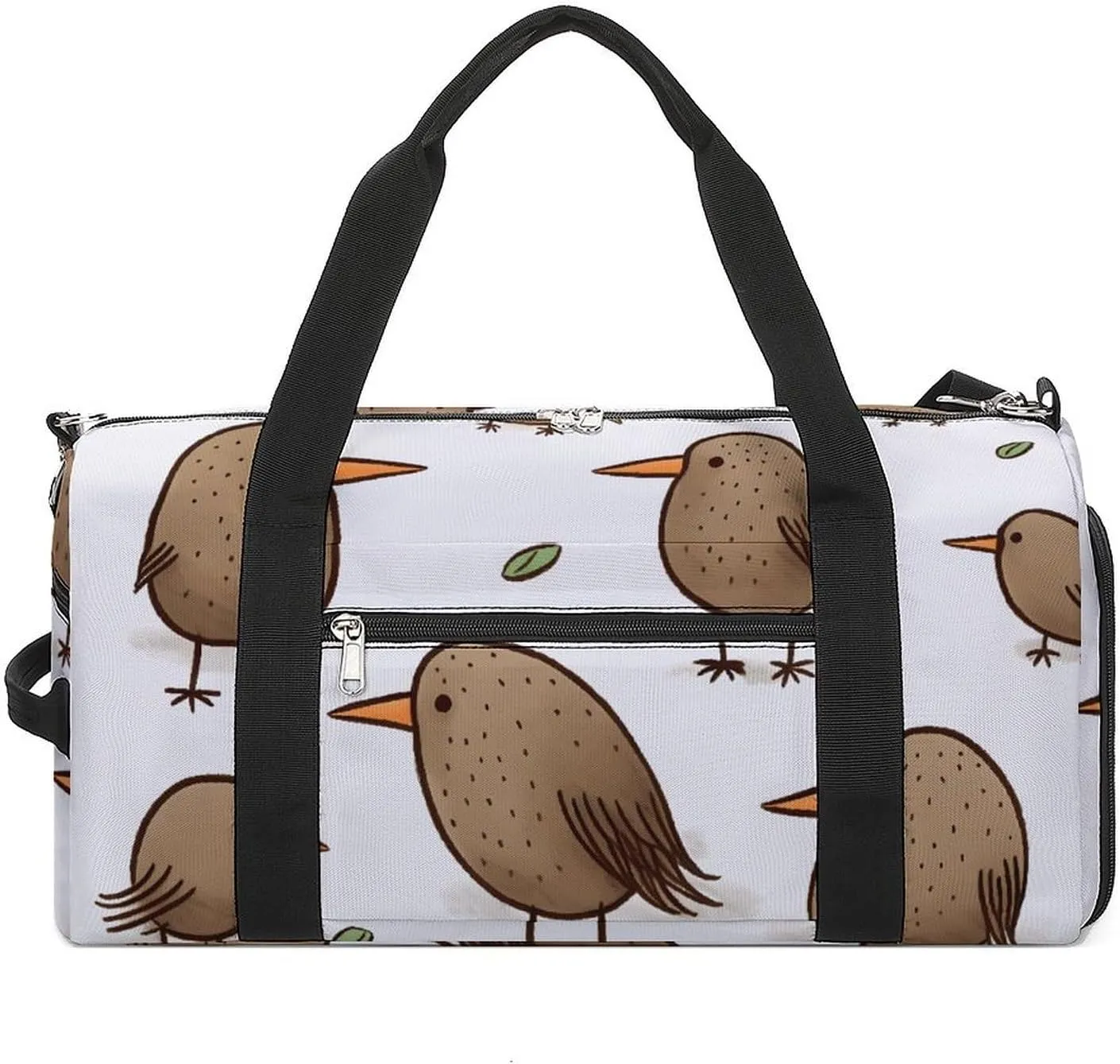 Mens Womens Gym Bag, Kiwi Birds Cute Print Duffle Bags,travel Gym Duffle Bag,garment Duffle Bag,gym Bag with Shoe Compartment