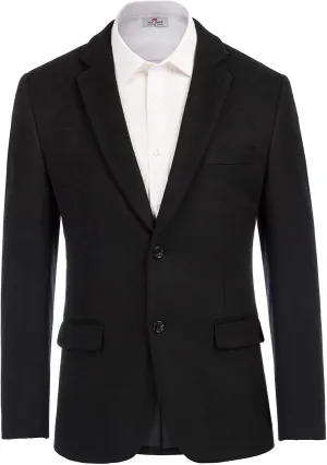 Mens Wool Blend Blazer Jacket Houndstooth Suit Blazer Notch Lapel 2 Button