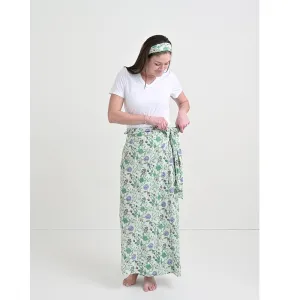 Mila Floral Emerald Wrap Sarong