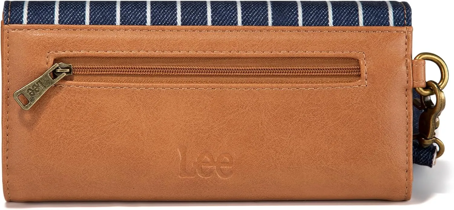 Montana West  Lee Trifold Womens Wallets RFID Blocking Long Wallet Card Holder Clutch Wristlet for Women