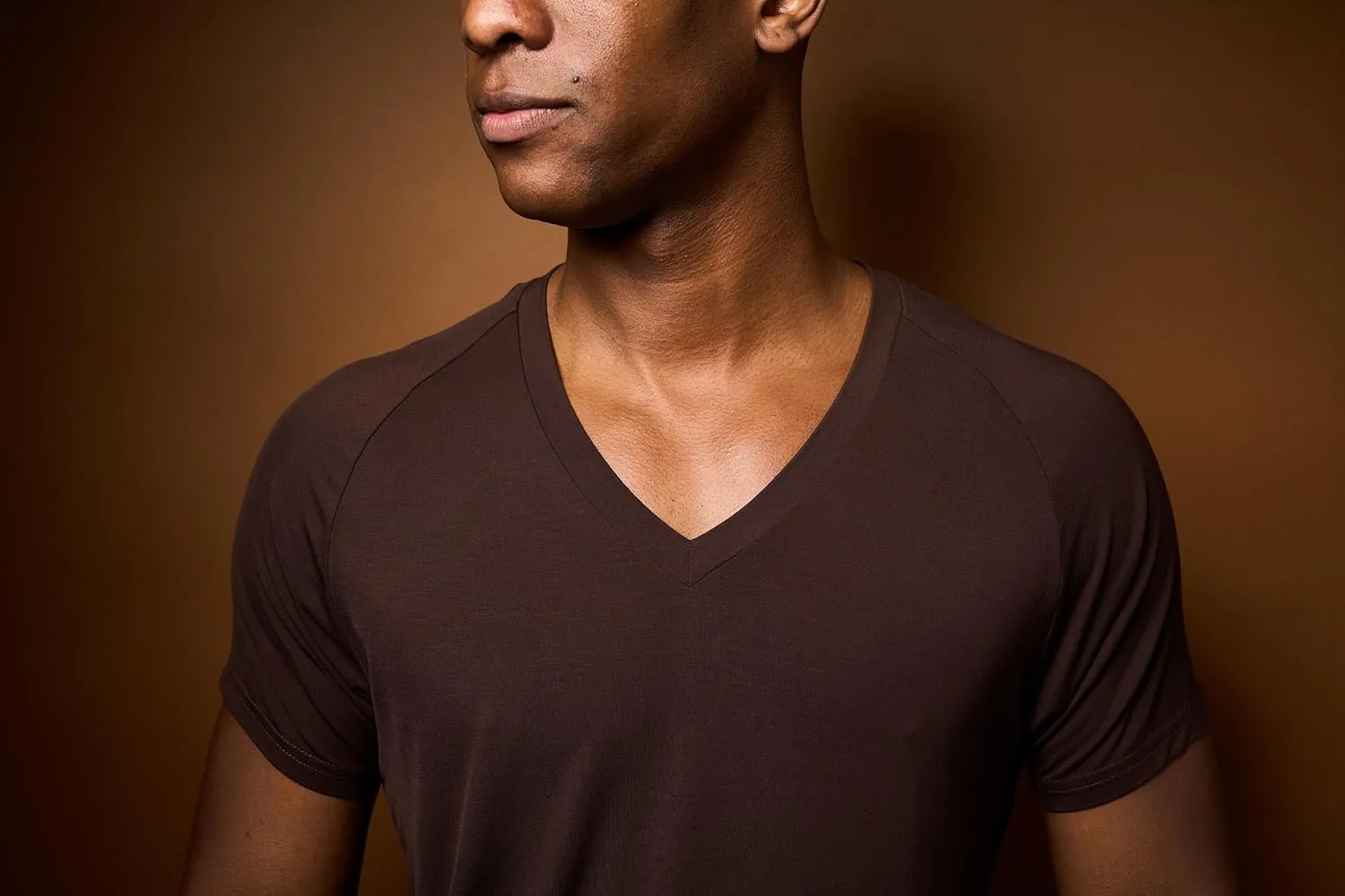 Mr. Davis Men's Bamboo Viscose Traditional Cut V Neck - Stylish Undershirts with Stretch Fabric for a 3 Pack