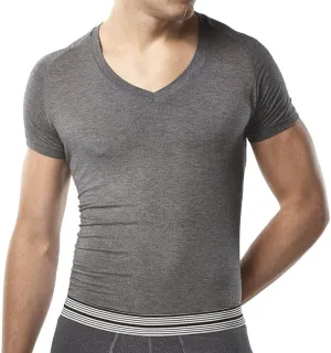 Mr. Davis Men's Bamboo Viscose Traditional Cut V Neck - Stylish Undershirts with Stretch Fabric for a 3 Pack
