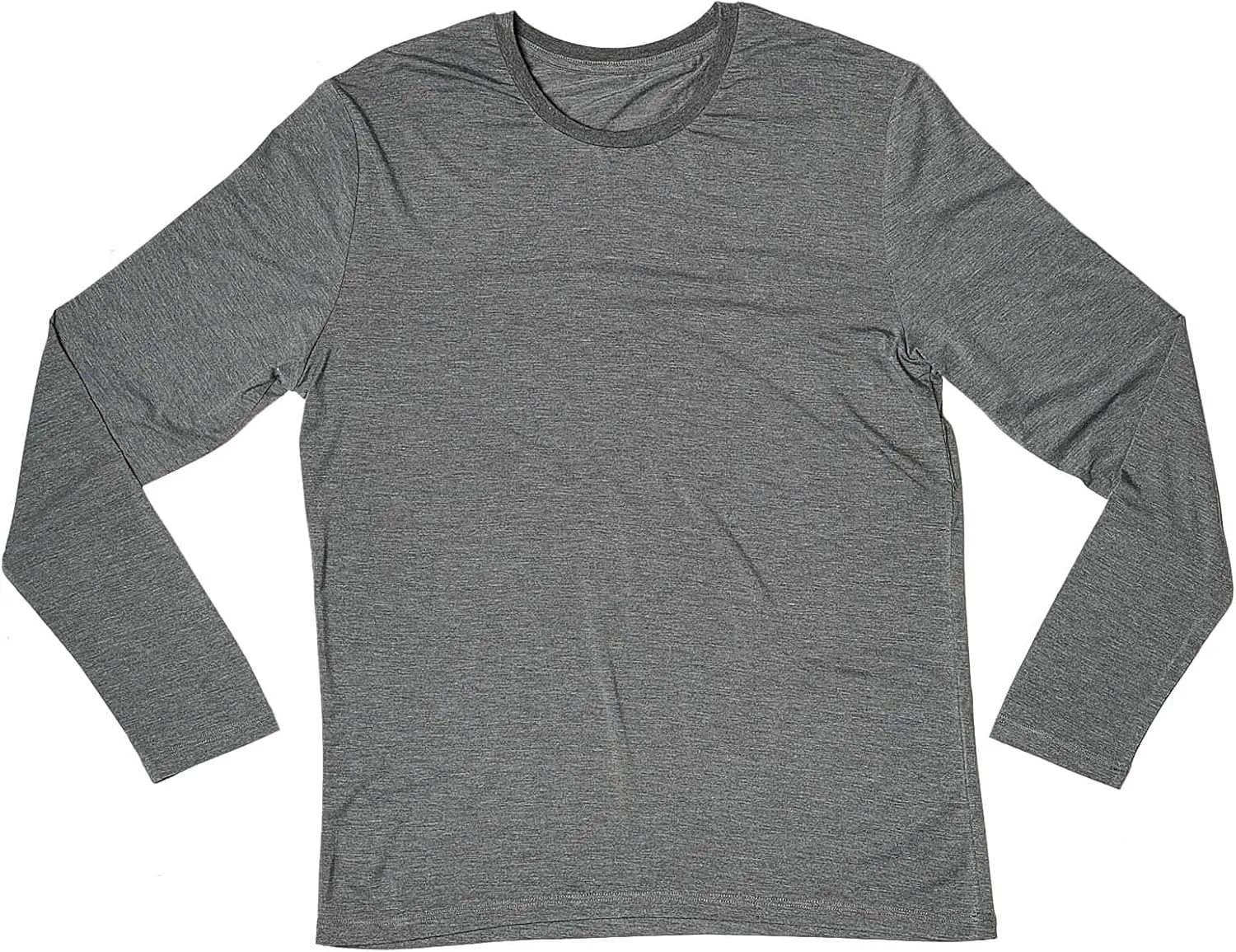 Mr. Davis Men's Long Sleeve Bamboo Viscose Base Layer Undershirt - with Stretch Fabric for a
