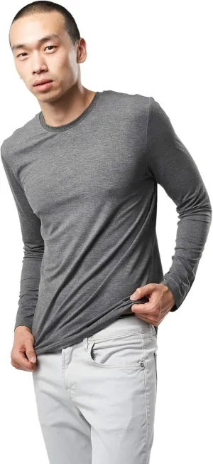 Mr. Davis Men's Long Sleeve Bamboo Viscose Base Layer Undershirt - with Stretch Fabric for a