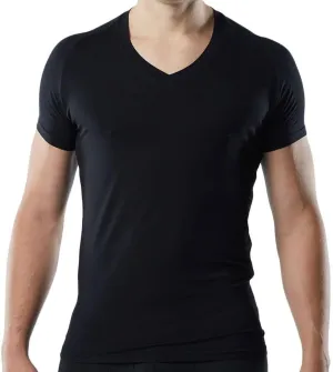 Mr. Davis Traditional Cut V Neck Undershirt in Bamboo Viscose - Stylish Undershirts with Stretch Fabric for a