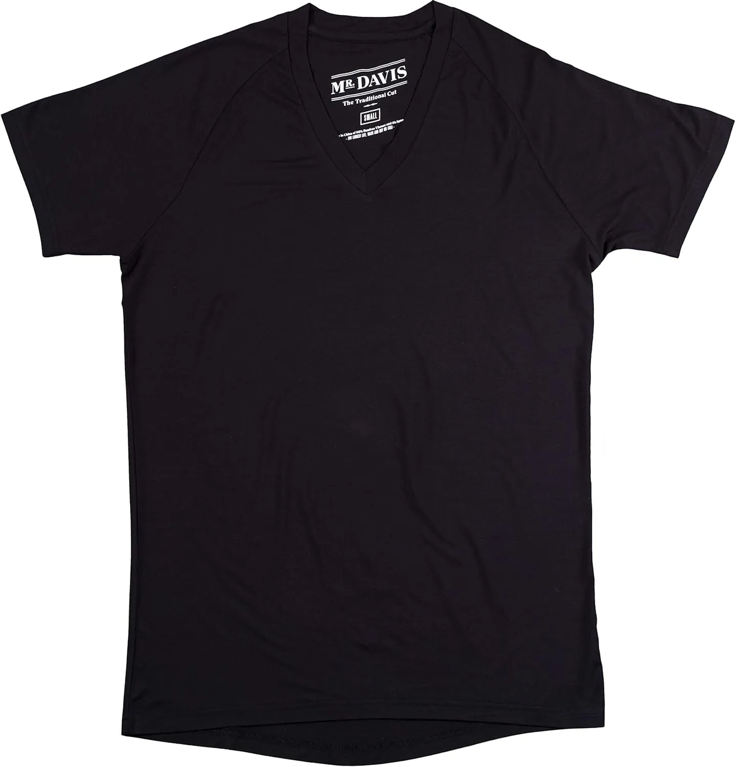 Mr. Davis Traditional Cut V Neck Undershirt in Bamboo Viscose - Stylish Undershirts with Stretch Fabric for a