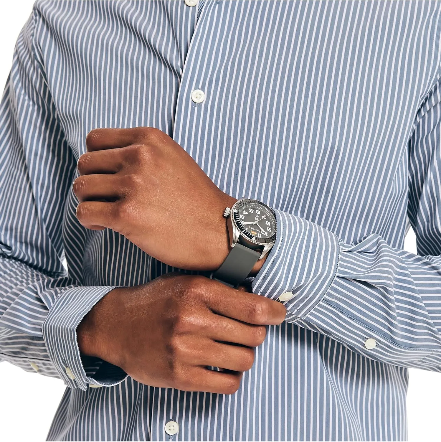 Nautica Men's Navtech Striped Shirt