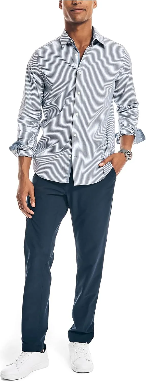 Nautica Men's Navtech Striped Shirt