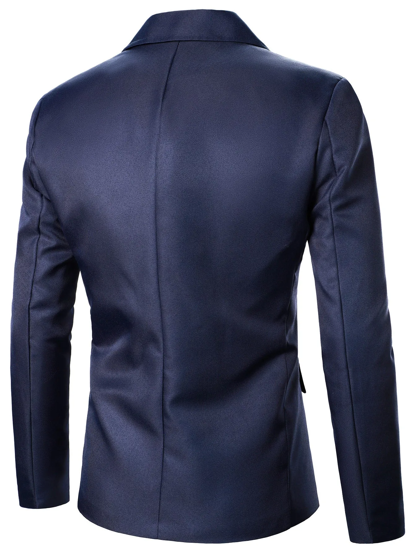 Navy Blue Single Breasted Blazer