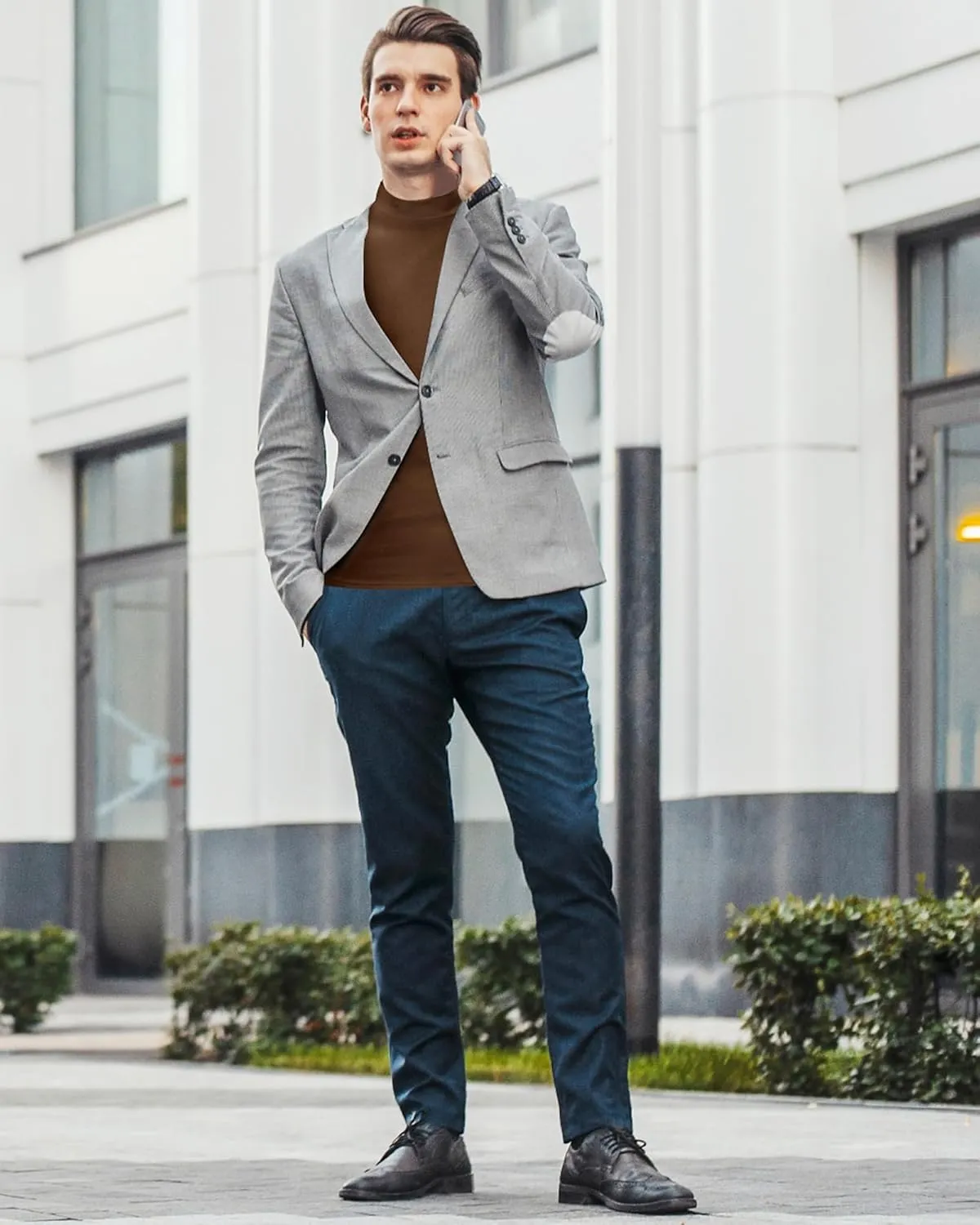 Neer 4 Pack Men's Mock Neck Shirts, Long Sleeve Turtleneck Pullover Tops Slim Fit Casual T Shirts Lightweight Basic Sweaters