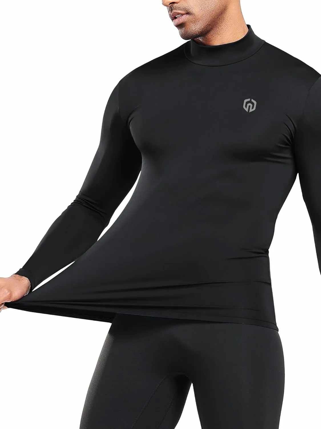 NELEUS 4 Pack Men's Workout Long Sleeve Shirts Compression Dry Fit Muscle Tops