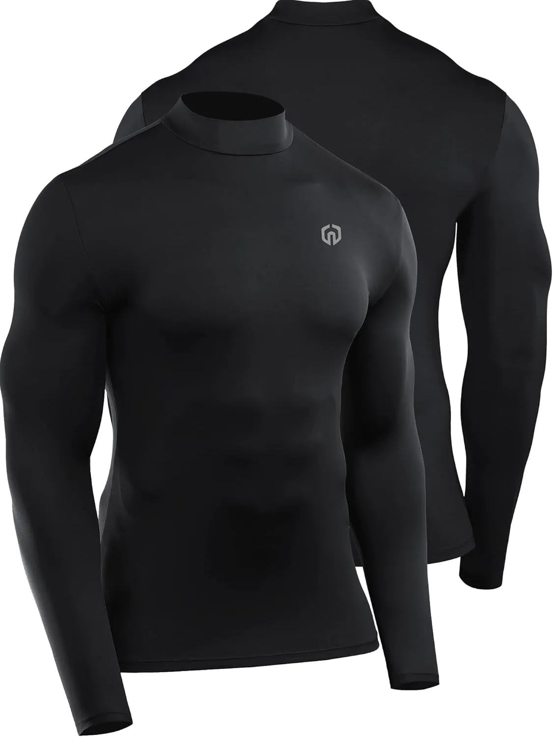 NELEUS 4 Pack Men's Workout Long Sleeve Shirts Compression Dry Fit Muscle Tops