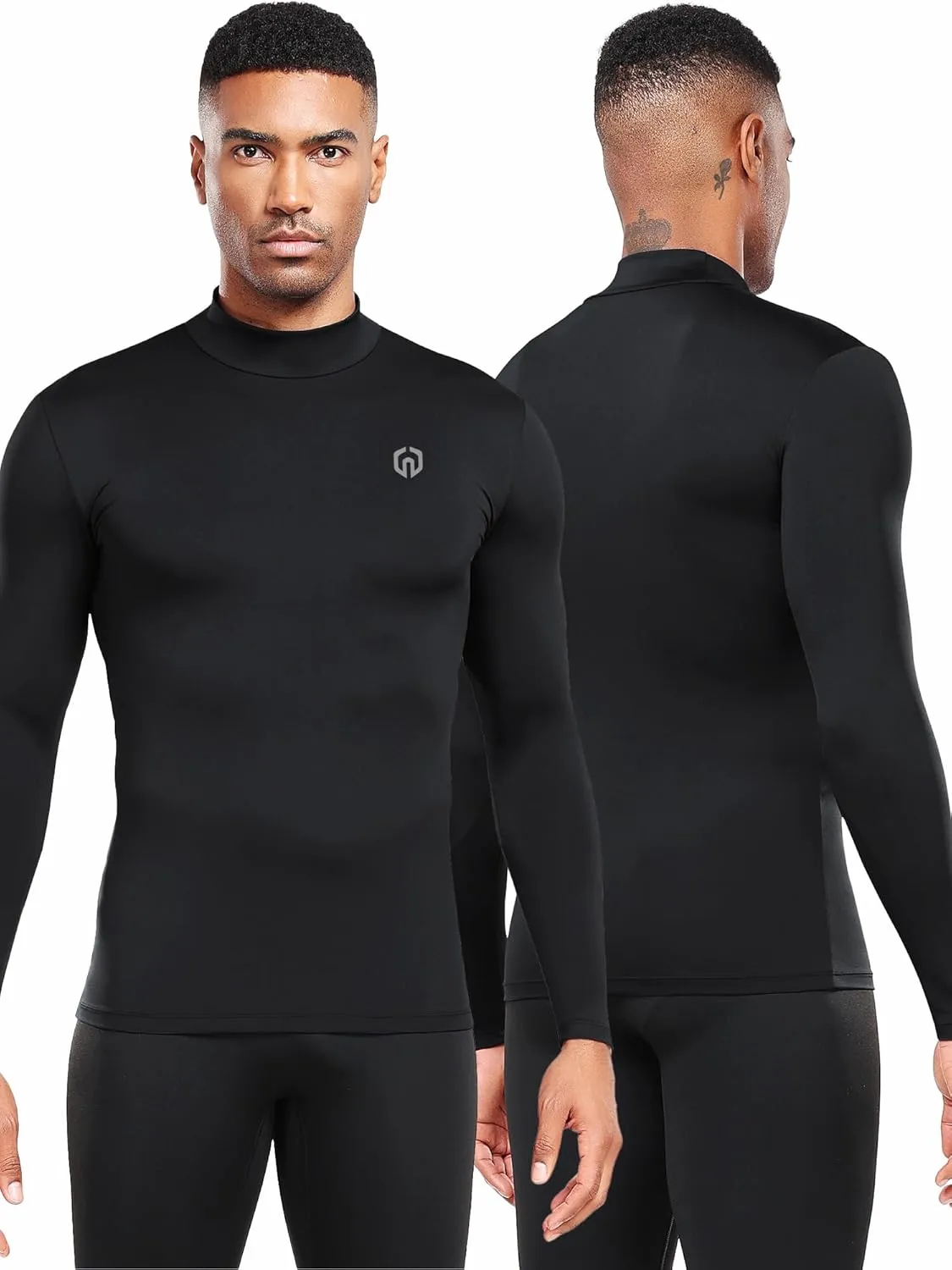 NELEUS 4 Pack Men's Workout Long Sleeve Shirts Compression Dry Fit Muscle Tops