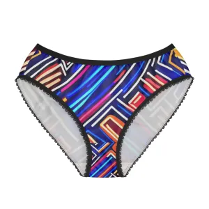 Neon Track Women's Briefs (AOP)