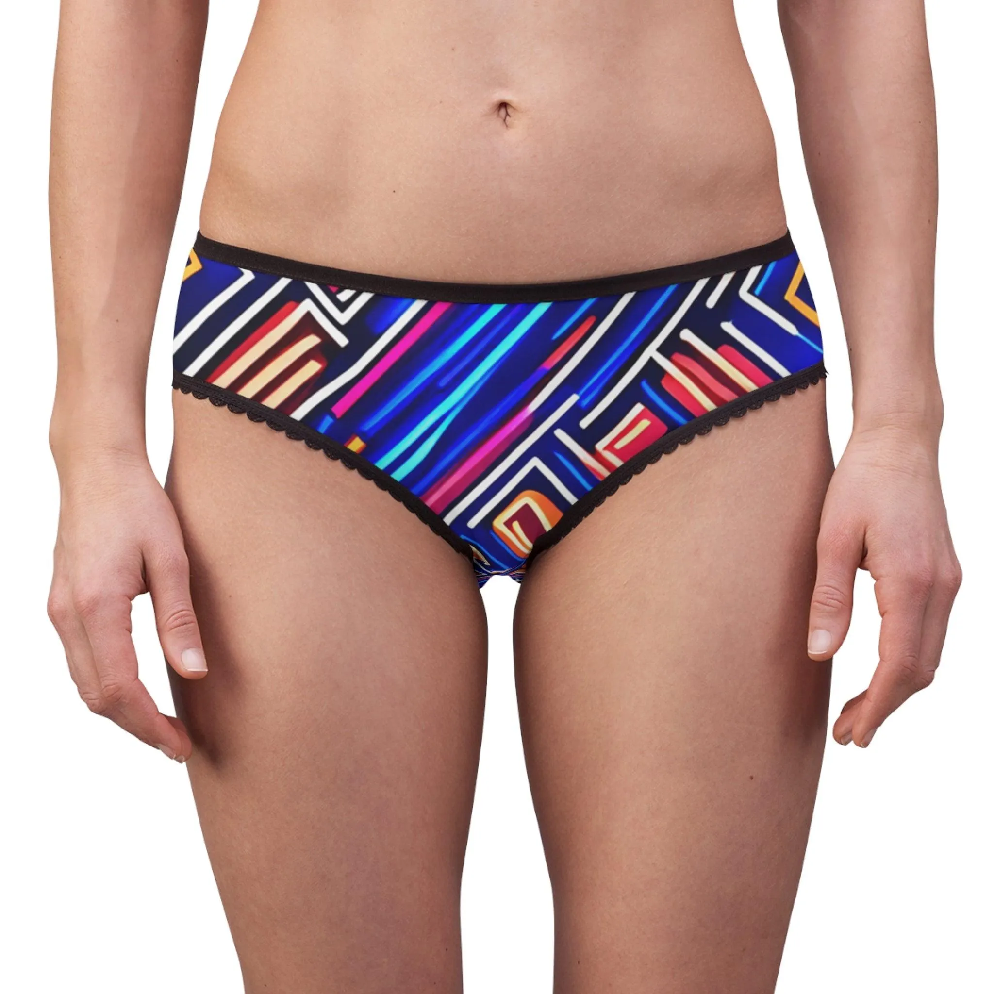 Neon Track Women's Briefs (AOP)