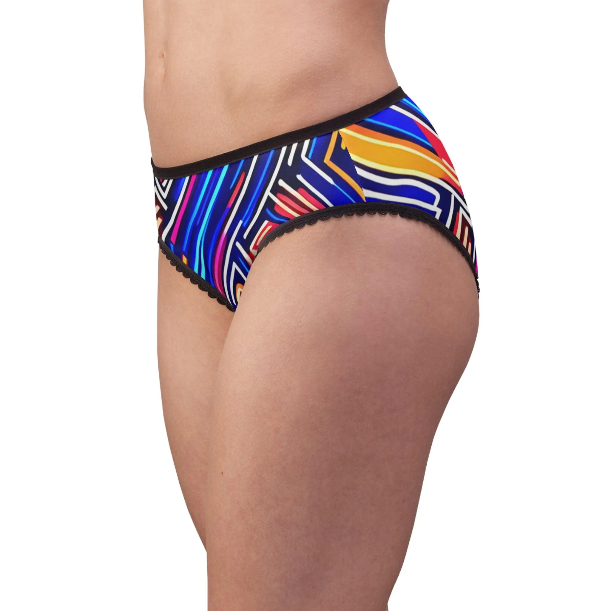 Neon Track Women's Briefs (AOP)