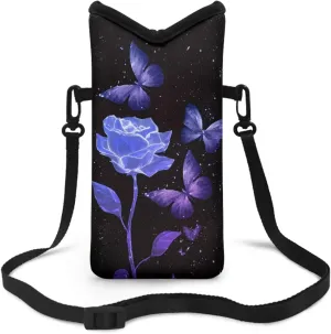 Neoprene Small Crossbody Bag with Adjustable Strap Water-Resistant Portable Cellphone Pouch for Travel, Outings