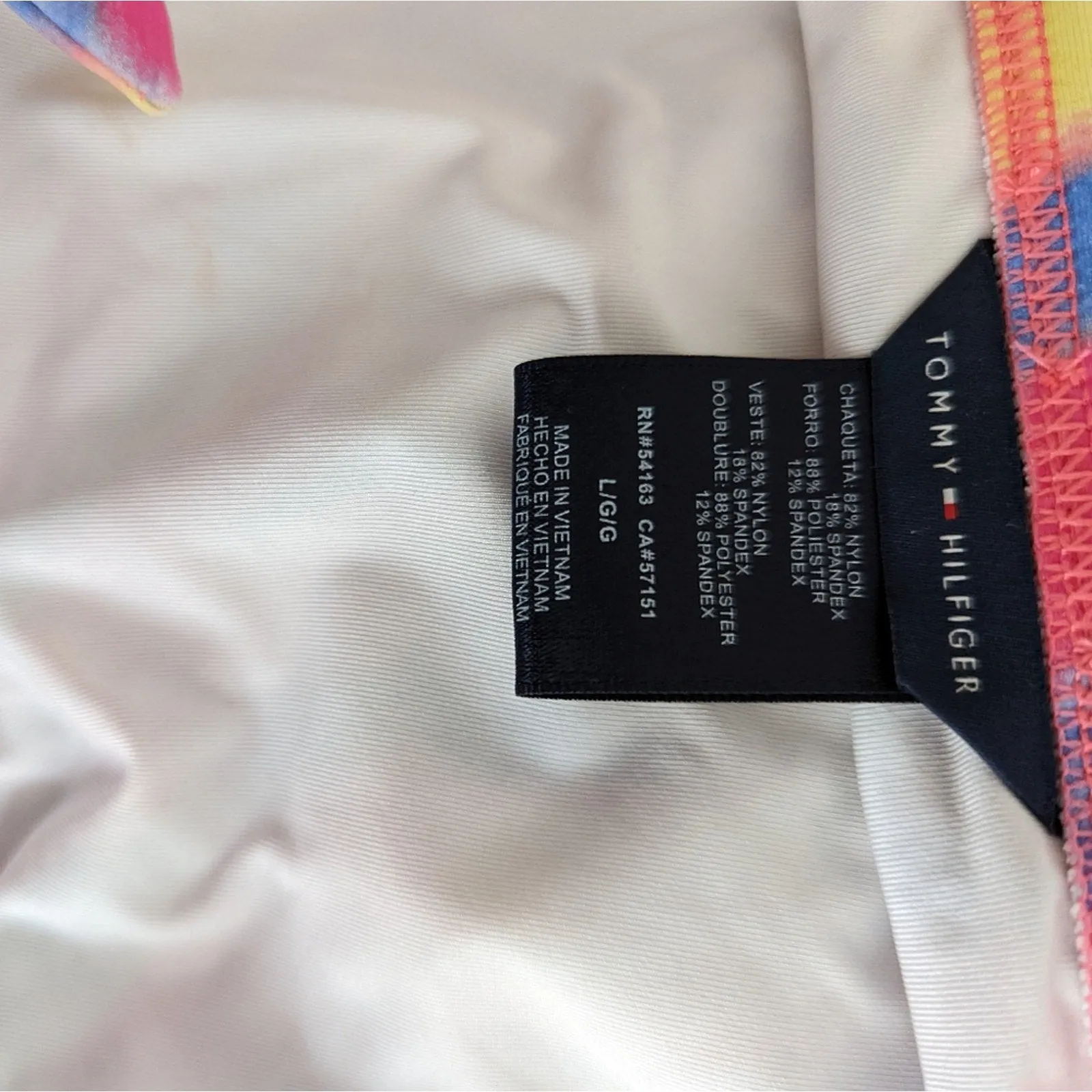 NWOT Tommy Hilfiger Tie Dye Swimsuit Bottom L