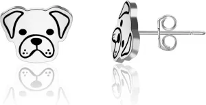 OKEYCH Boxer Dog Lover Stud Earrings - Boxer Mom Jewelry for Dog Owner Gift