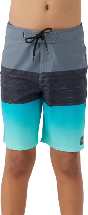O'NEILL Boy's 17 Stripe Boardshorts - Water Resistant Swim Trunks for Kids with Quick Dry Stretch Fabric and Pockets
