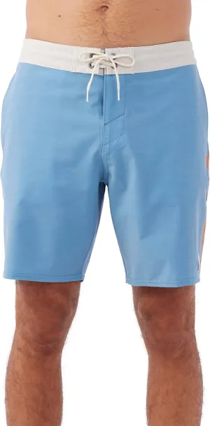 O'NEILL Men's 18 Inch Side Stripe Boardshorts - Quick Dry Swim Trunks for Men with Stretch Fabric and Pockets