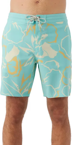 O'NEILL Men's 18 Inch Side Stripe Boardshorts - Quick Dry Swim Trunks for Men with Stretch Fabric and Pockets